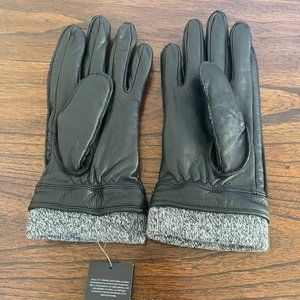 Fownes Black Leather gloves